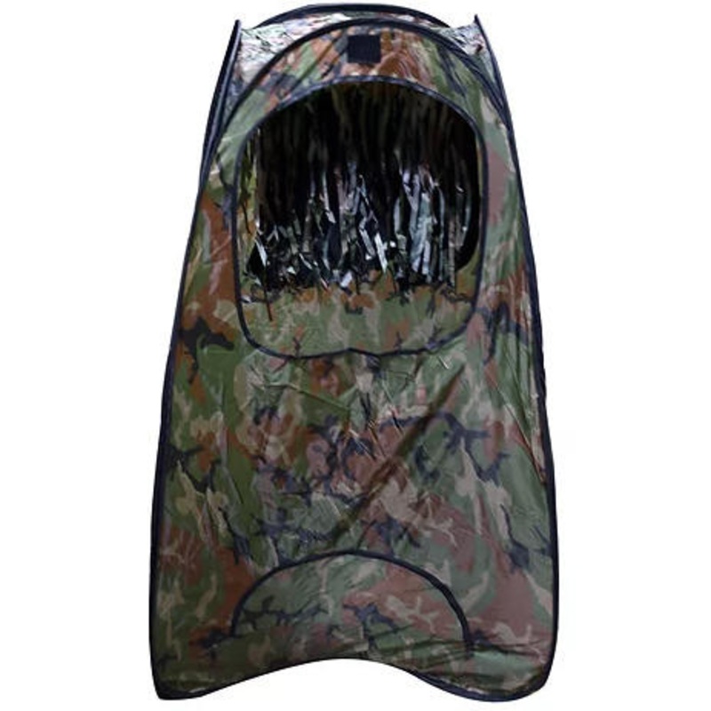 Top Airsoft BB Stand Up Target Trap Tent, Woodland