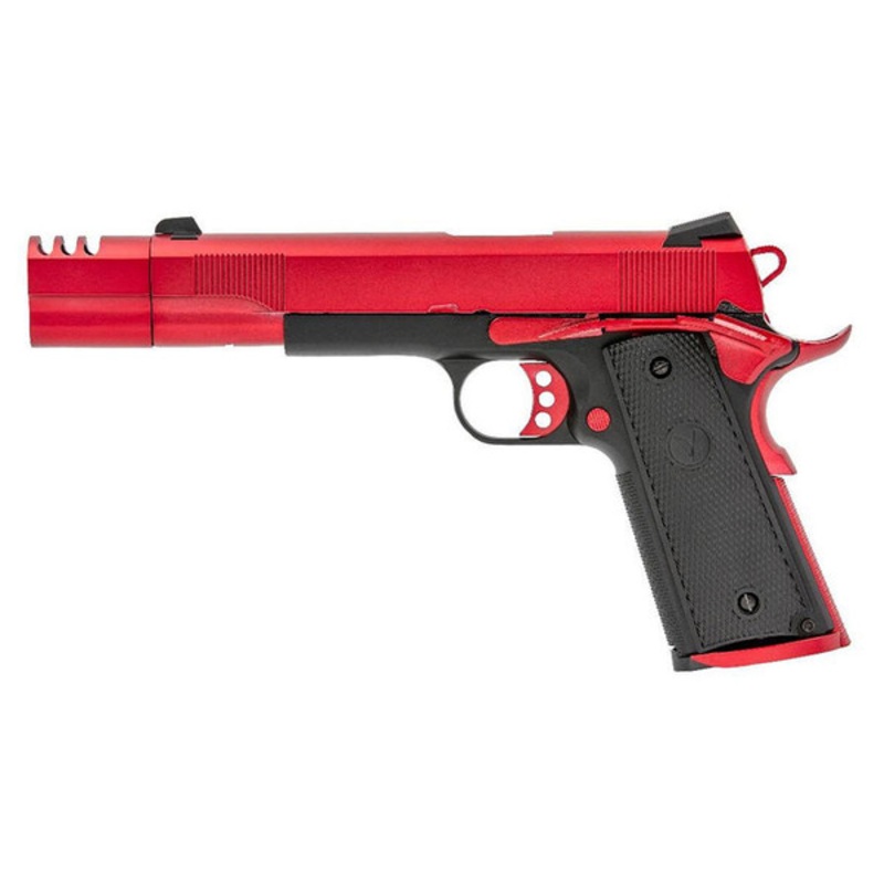 Vorsk VP-X Gas Blowback Airsoft Pistol, Red/Black