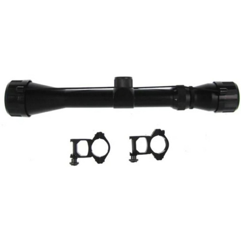 Well 3-9 x 40 Scope Ruby w/ Ring, Black