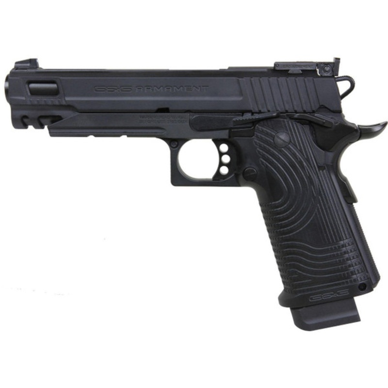 G&G GPM1911 CP MS MK I Gas Blowback Airsoft Pistol, Black