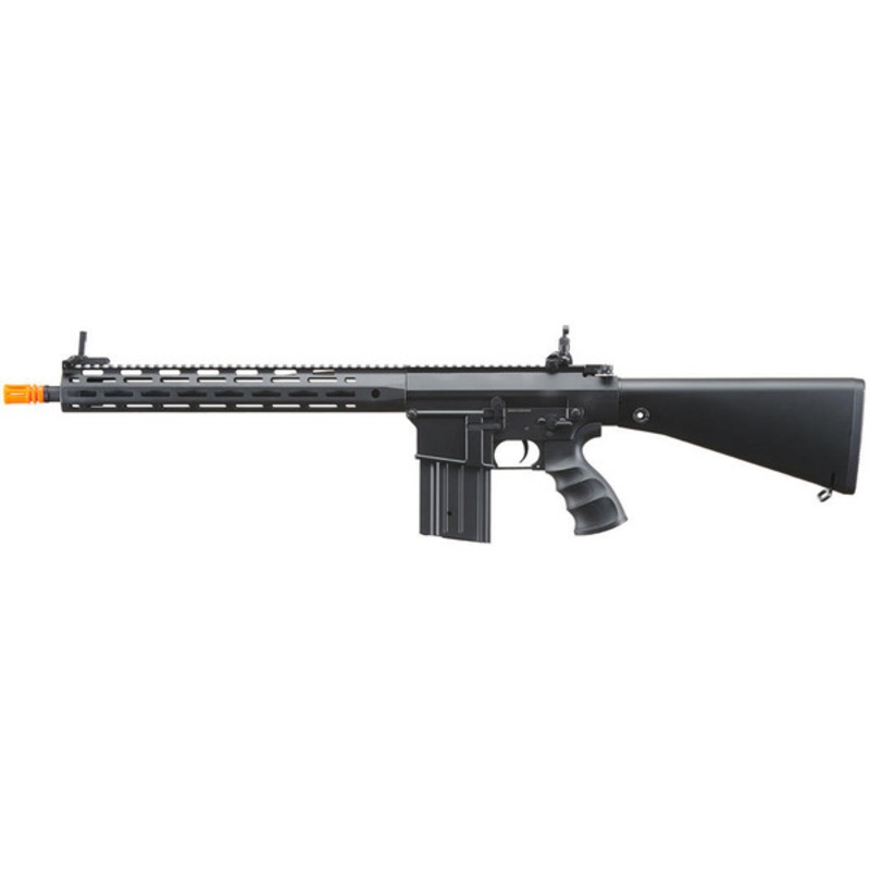 Golden Eagle SR-25K w/ URX4 M-LOK Handguard & Full Stock AEG Airsoft Rifle, Black