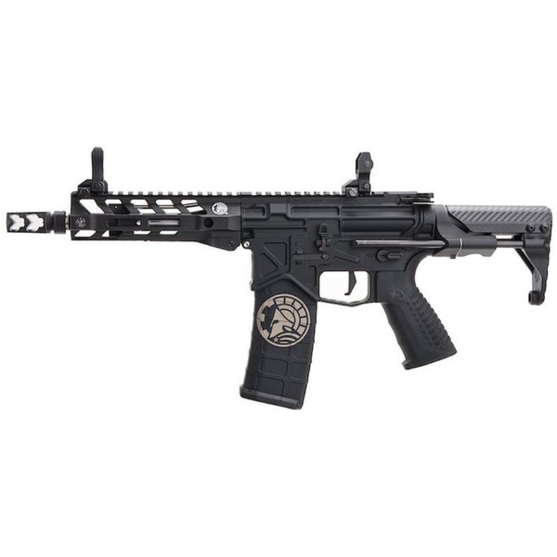 RWA Battle Arms Development Licensed 556-LW SBR Airsoft AEG Rifle, Black