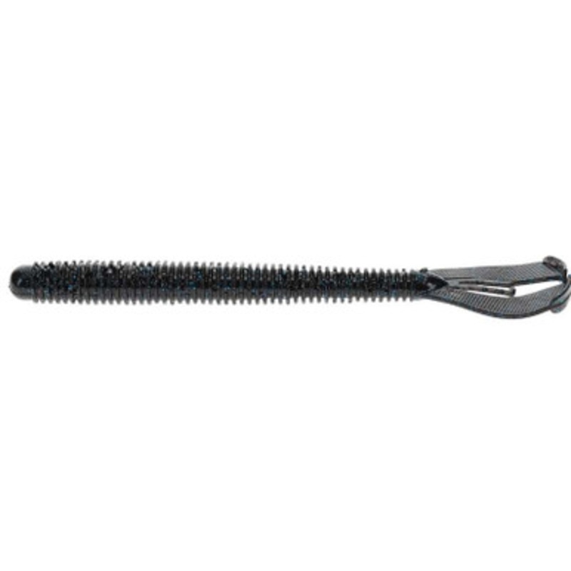 Strike King Rage Twin Tail Menace Worm – 6” – Black / Blue