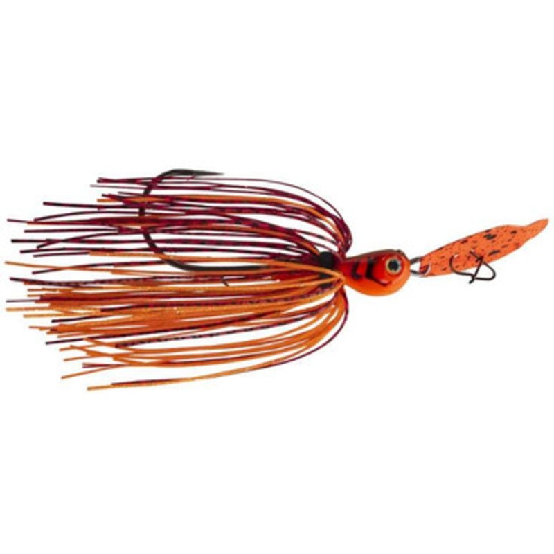 Strike King Thunder Cricket Bladed Jig – 3/4oz – Fire Craw