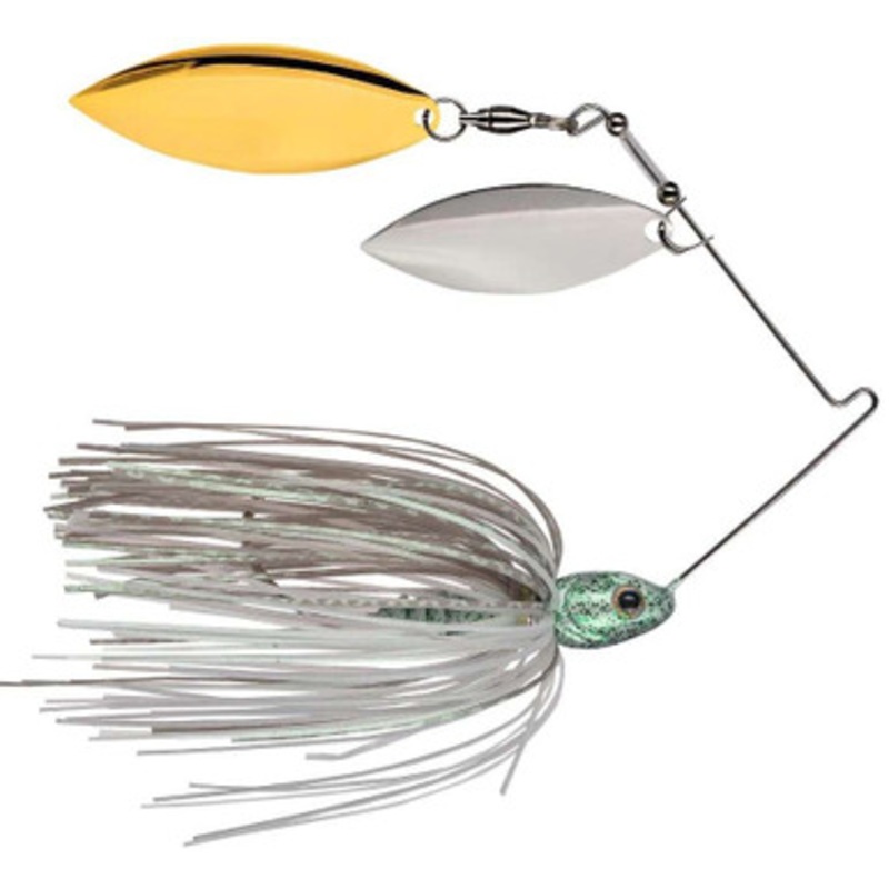 Strike King Tour Grade Compact DW Spinnerbait – 1/2oz – Green Glimmer