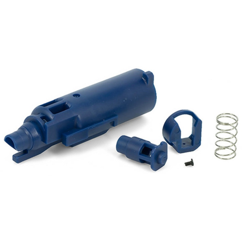 Airsoft Masterpiece EDGE Custom Long Version Enhanced Short Stroke High Flow Nozzle for Hi-Capa/1911, Blue