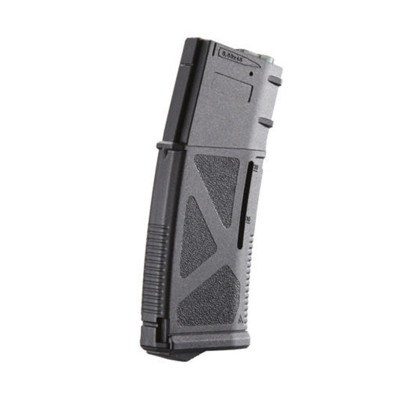Arcturus AR Mod 1 M4/M16 30/130 Round Variable Mid-Cap Windowed EMM Magazine, Black