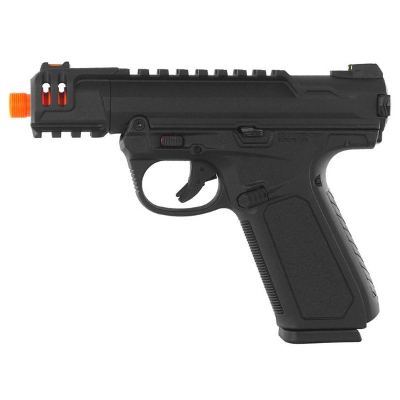 ASG Action Army AAP-01C Green Gas Blowback Airsoft Pistol, Black