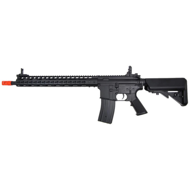 GE 6606 M16 Metal RIS Airsoft AEG Rifle, Black