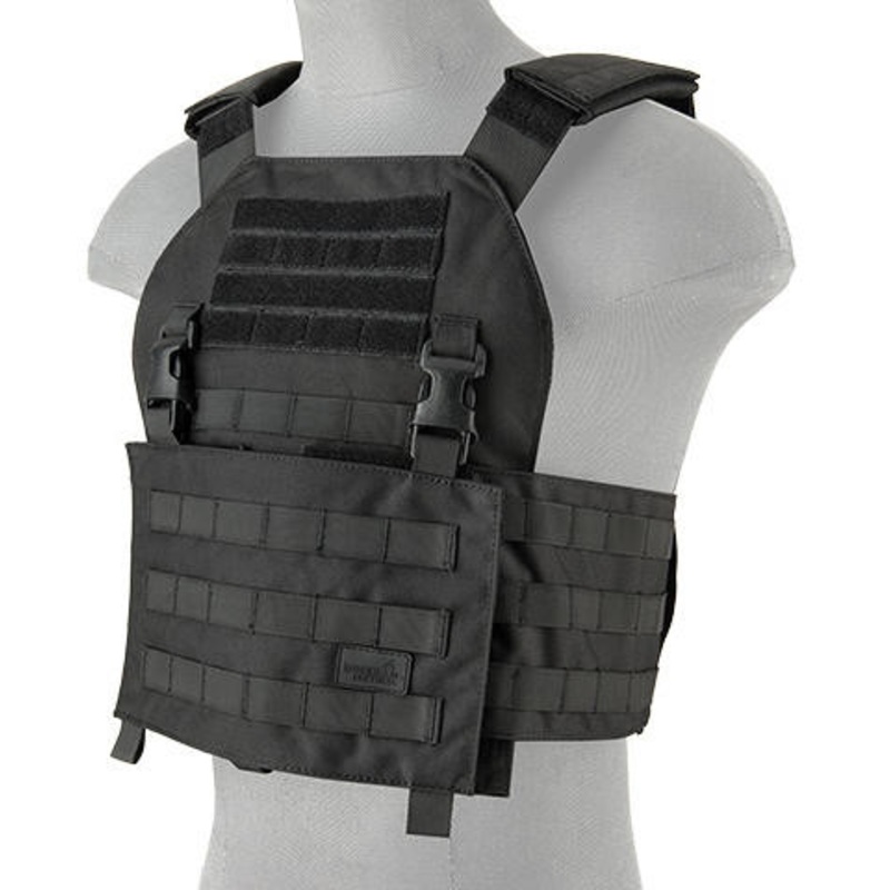 Lancer Tactical Buckle Up Version Airsoft Tactical Vest, Black