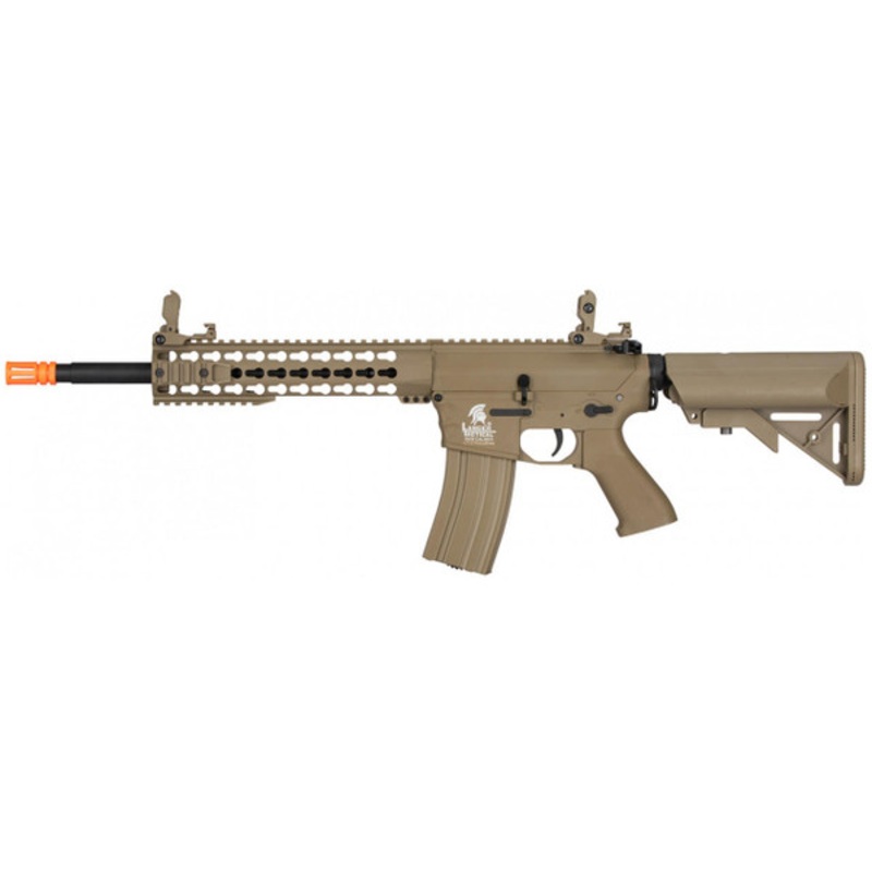 Lancer Tactical Gen 2 10 KeyMod M4 Evo Airsoft AEG Rifle Core Series, Tan