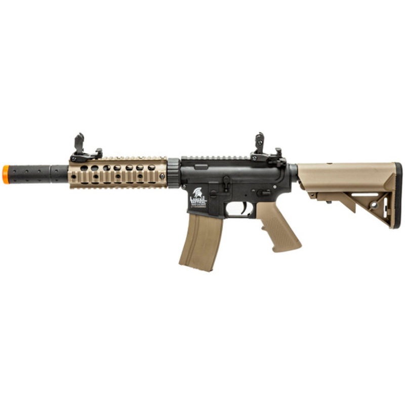 Lancer Tactical Gen 2 7 Nylon Polymer M4 Airsoft AEG Rifle, Black/Tan
