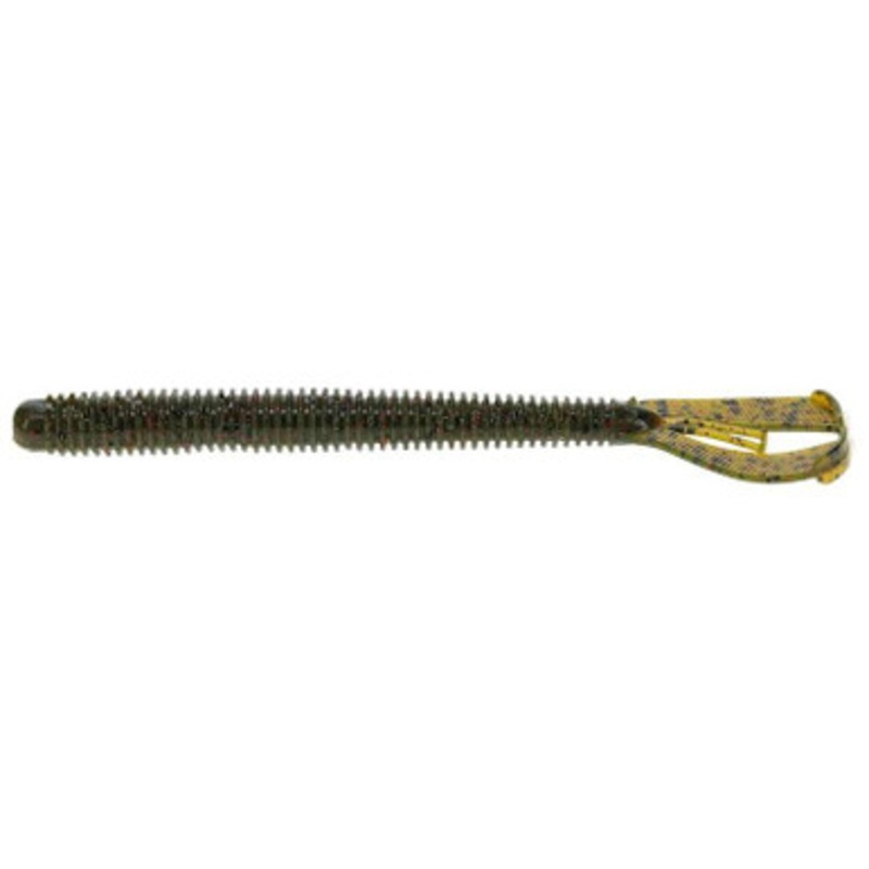 Strike King Rage Twin Tail Menace Worm – 6” – Wmln Seed Red Flake