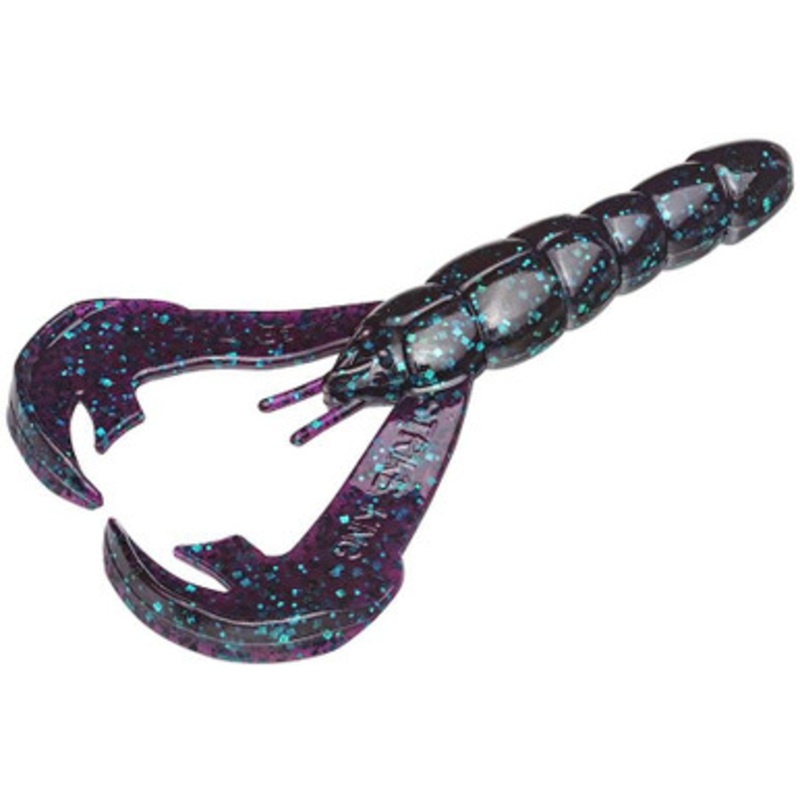 Strike King Rattlin’ Rage Craw – 4” – Junebug