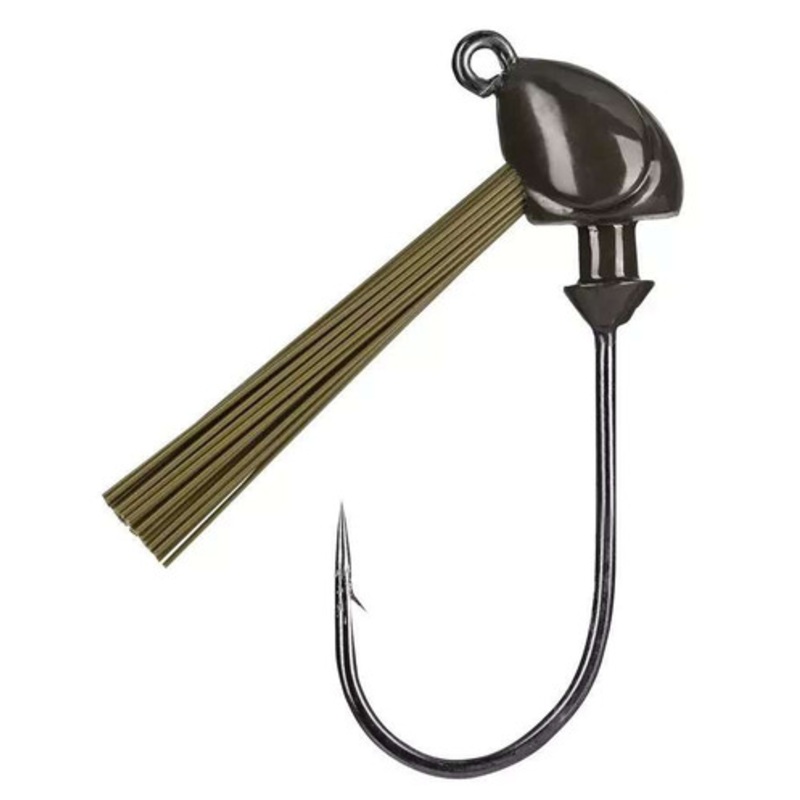 Strike King Squadron Swimbait Heads w/ Weedguard – 3/4oz – Grn Pumpkin