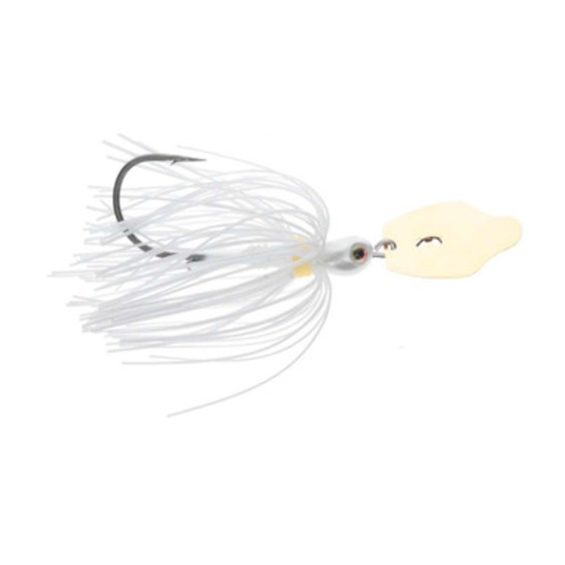 Strike King Thunder Cricket Vibrating Jig – Gold Blade – 5/8oz – Whi