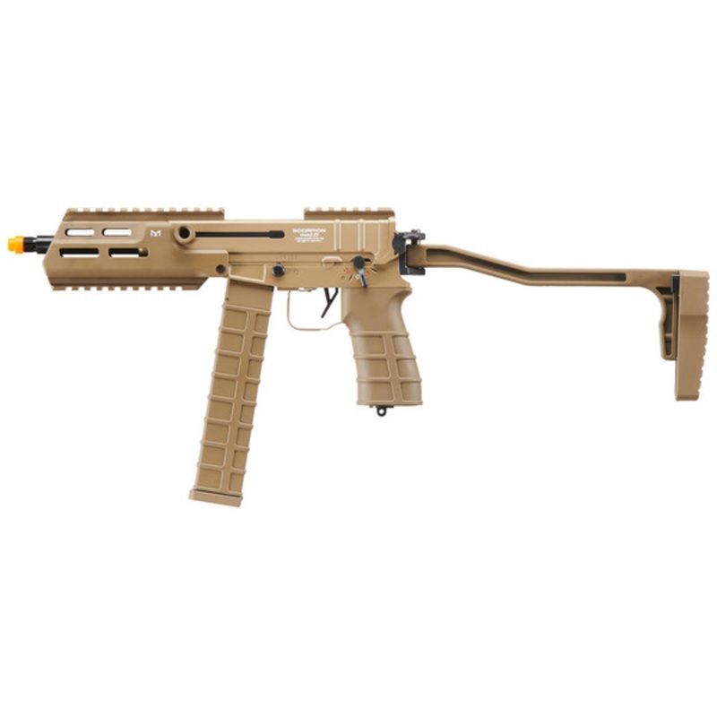 Tokyo Marui Scorpion Mod D Airsoft Electric Sub Machine Gun, FDE