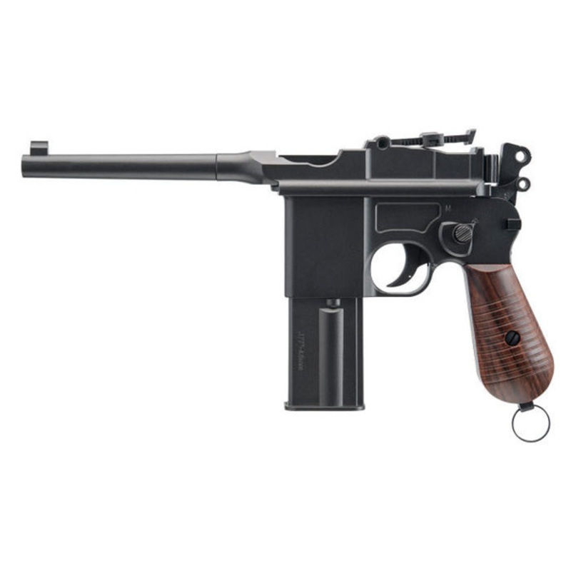 Umarex Legends M712 Broom Handle .177 CO2 Full Auto BB Gun, Black