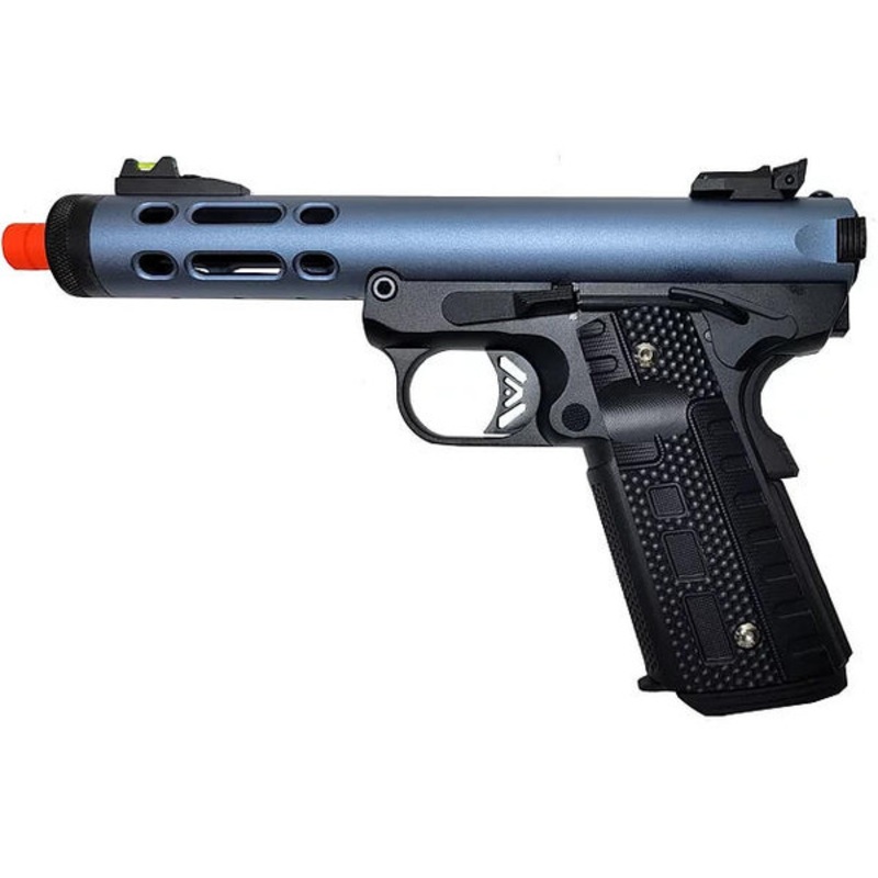WE-Tech Galaxy02 1911 Series Full Metal Gas Blowback Airsoft Pistol, Blue