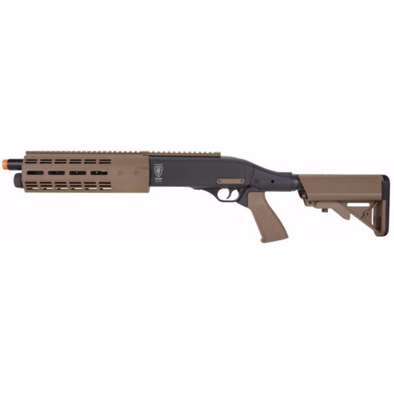 Elite Force Tri-shot CO2 M-LOK Airsoft Shotgun, Tan/Black
