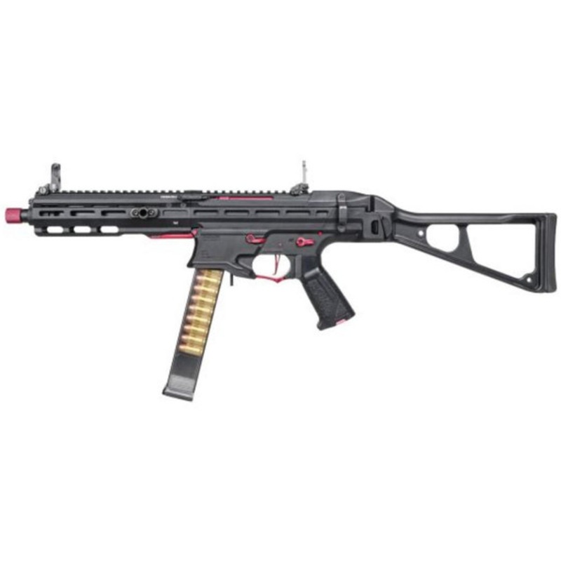 G&G PCC 45 AEG Airsoft Rifle, Red/Black