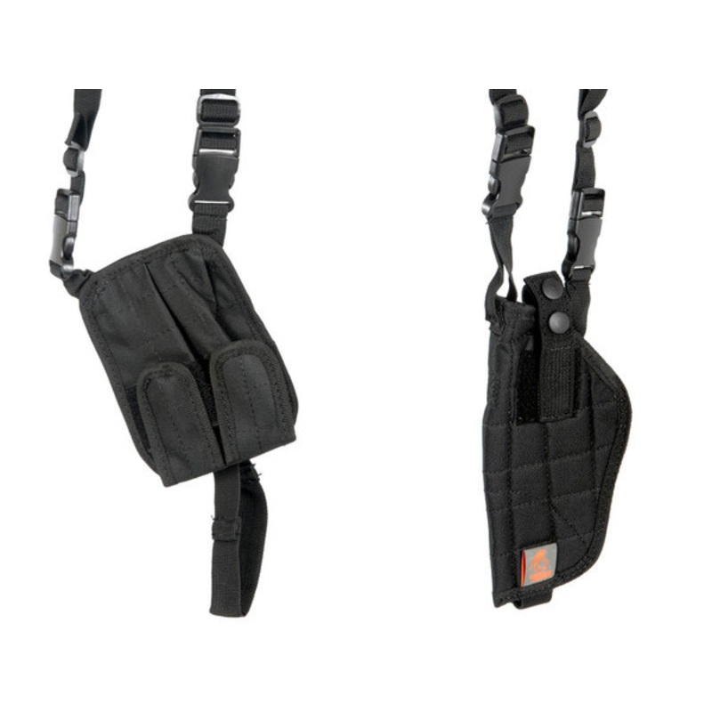Lancer Tactical 349BN Nylon Vertical Shoulder Holster, Black