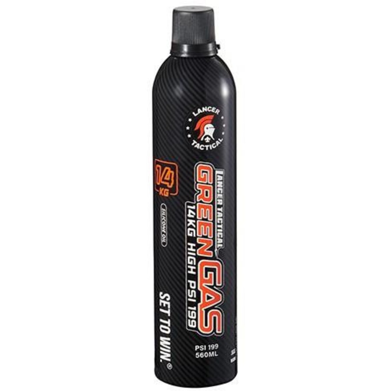 Lancer Tactical Green Gas Power Up With Oil, 560ml