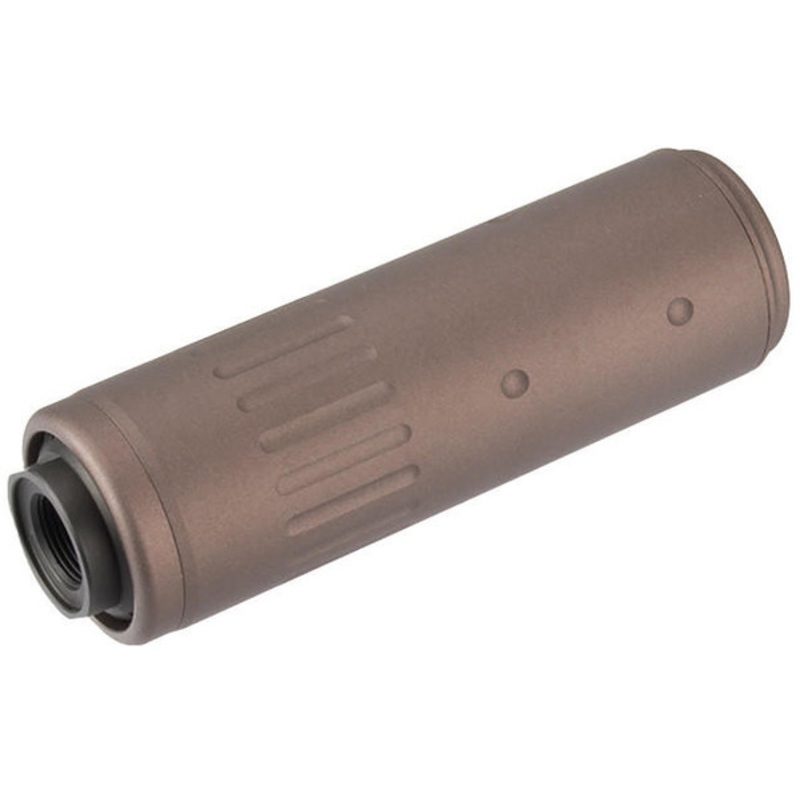 Lancer Tactical MK16 Style Short Mock Suppressor w/ Flash Hider, Coyote Brown