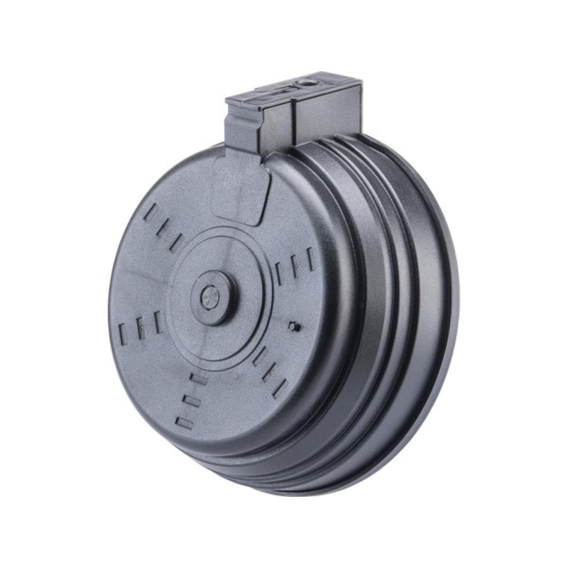 Matrix 3500rd Electric Winding Drum Magazine for AK Series Airsoft AEG Rifles, Black