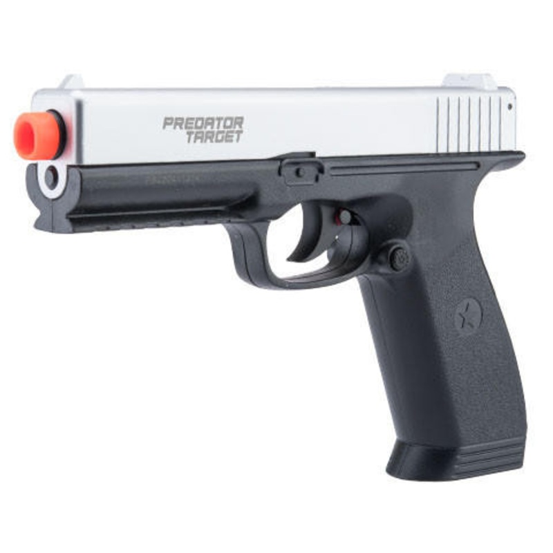 Matrix Predator Target CO2 Powered Non-Blowback Airsoft Pistol, Black Frost