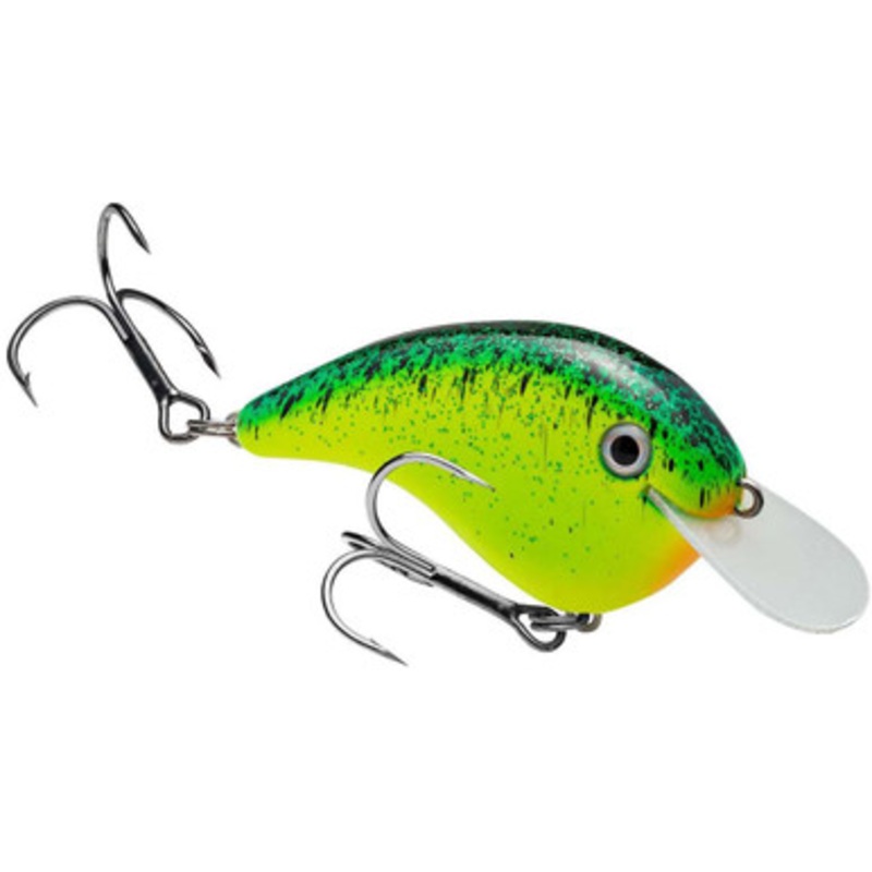 Strike King Chick Magnet Flat Sided Crankbait – Black Splatterback