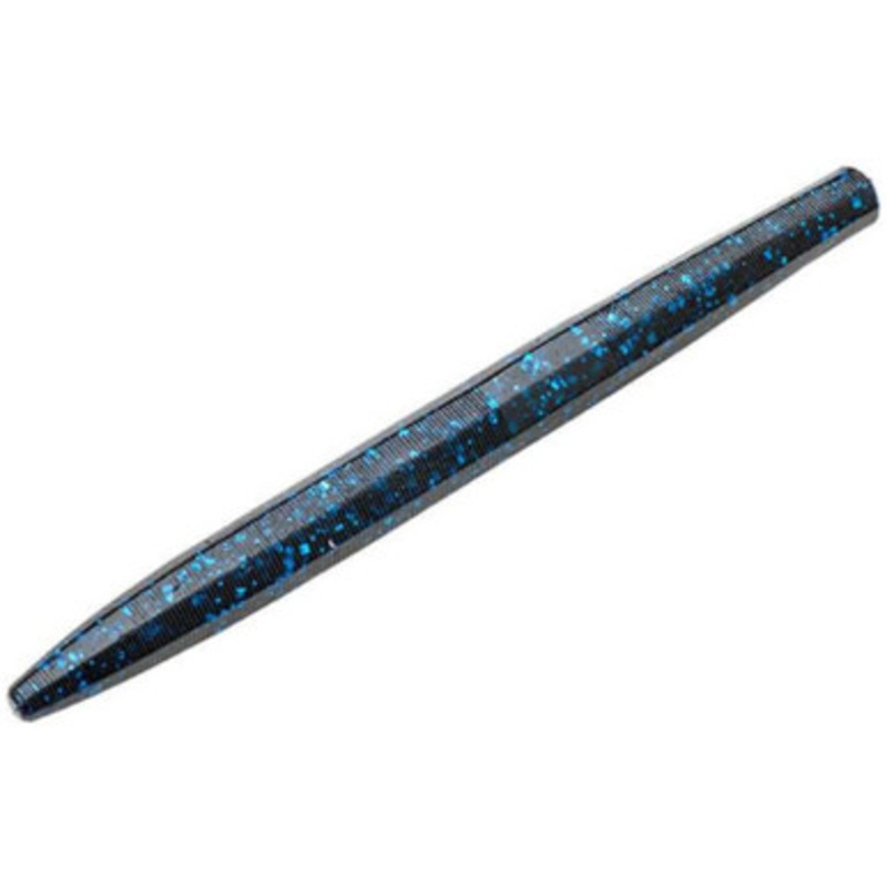 Strike King Perfect Plastic Ocho 4in Softbait – Black Blue Flake