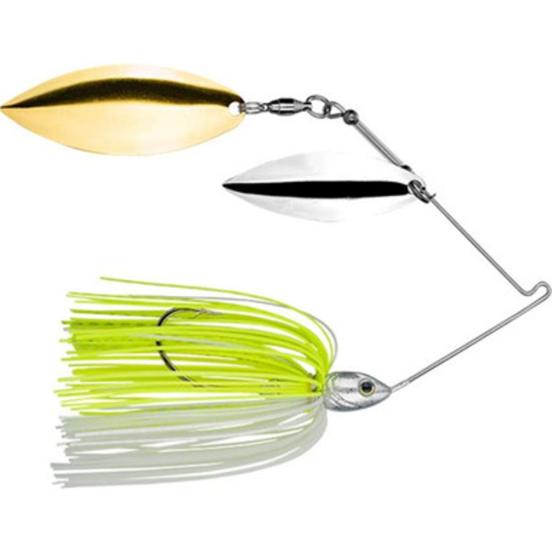 Strike King Tour Grade Spinnerbait – 3/8oz – Chartreuse/White