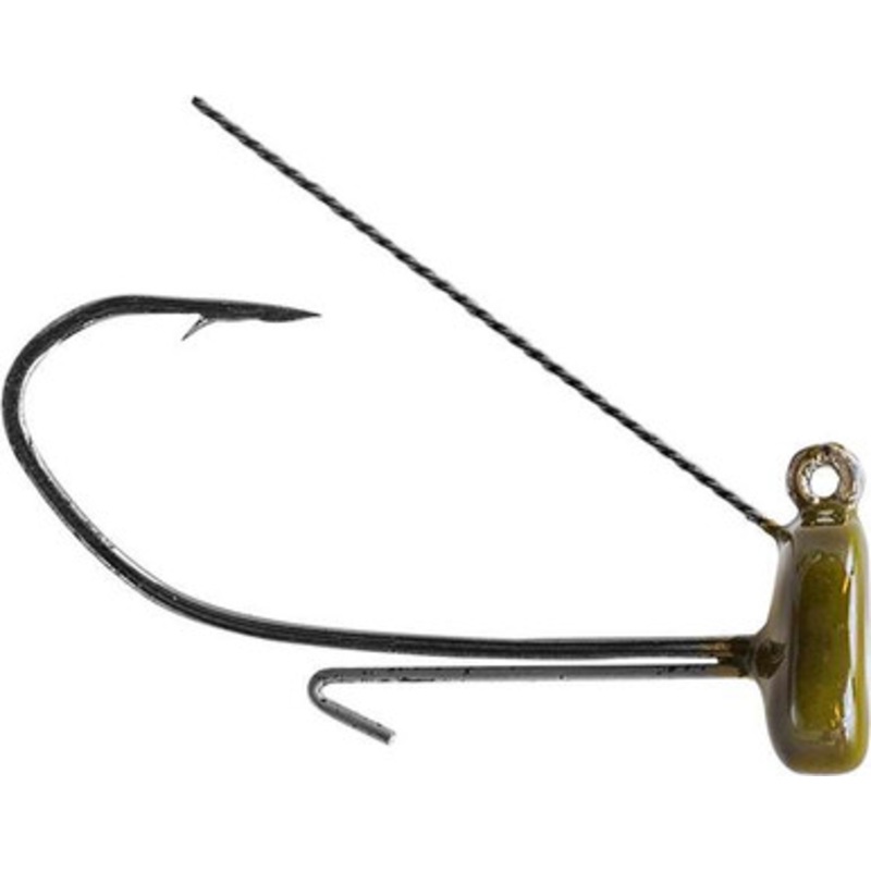 Strike King Tour Grade Weedless Ned Rig Head – 1/16oz – Green Pumpkin