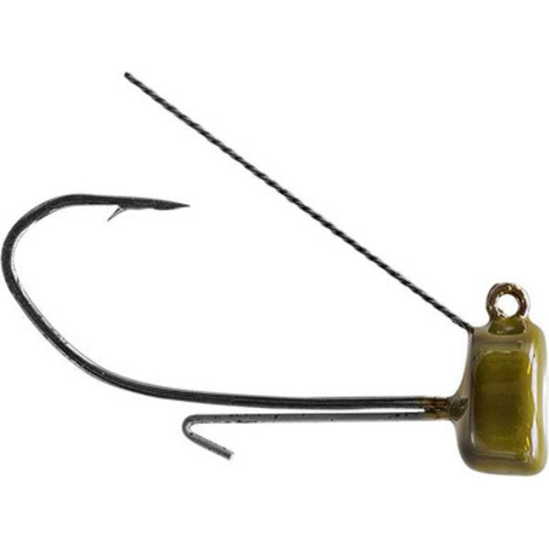 Strike King Tour Grade Weedless Ned Rig Head – 1/8oz – Green Pumpkin