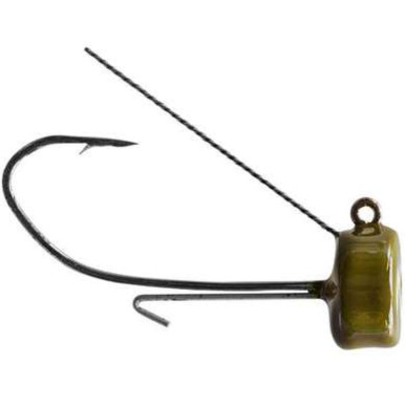 Strike King Tour Grade Weedless Ned Rig Head – 3/16oz – Green Pumpkin