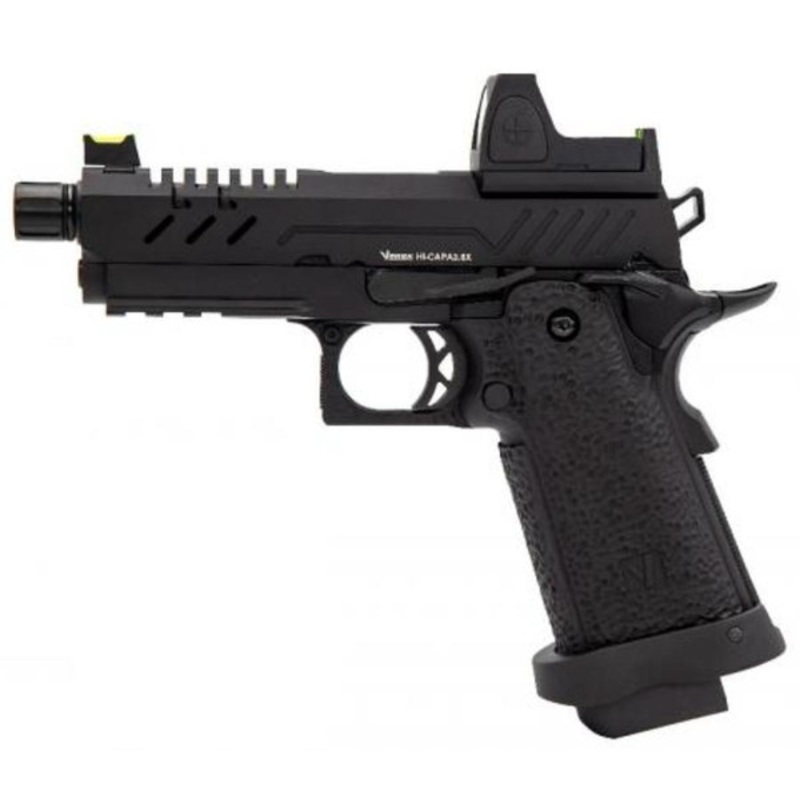 Vorsk 3.8 Hi Capa Pro Airsoft Pistol w/ Micro Red Dot, Black