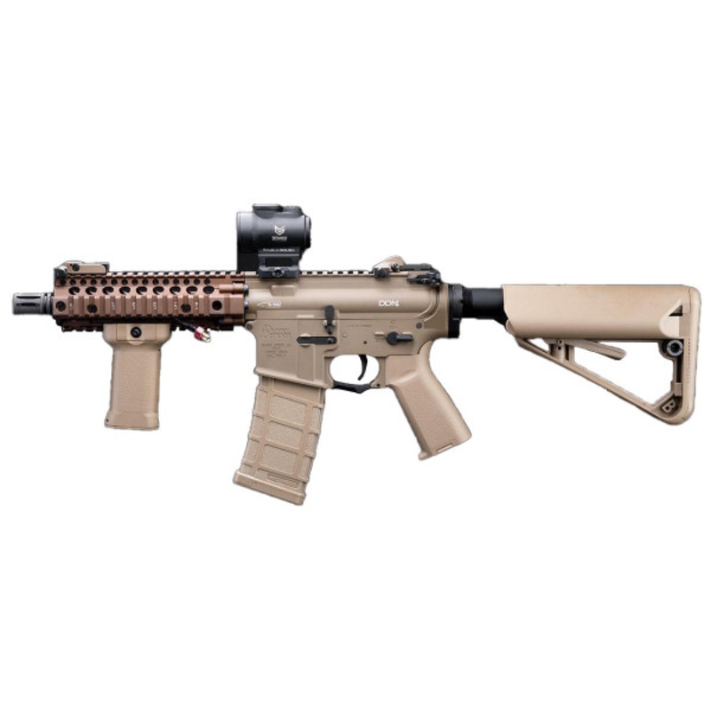 EMG Daniel Defense Licensed DDM4 Dagger RISII-7 B.R.S.S. Lite Airsoft AEG Rifle, Tan