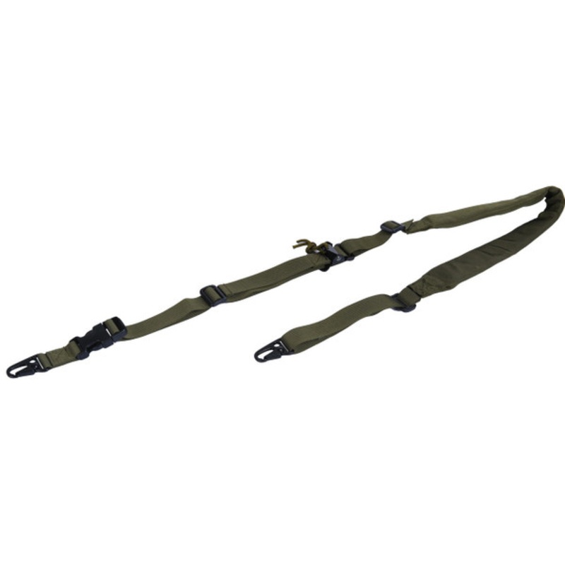 Lancer Tactical 2-Point Padded Rifle Sling, OD
