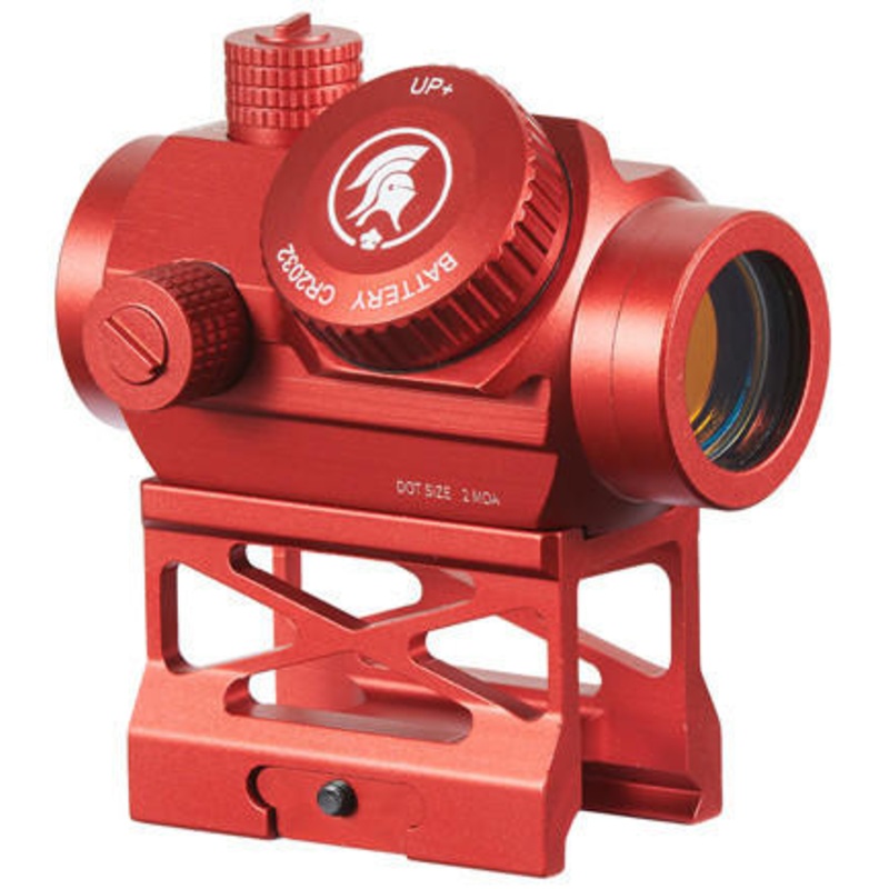 Lancer Tactical Micro Red Dot Sight with Riser Mount, Red