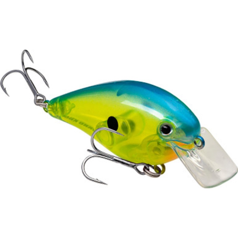 Strike King KVD 1.5 Hard Knock Squarebill – Chartreuse Blue Crystal
