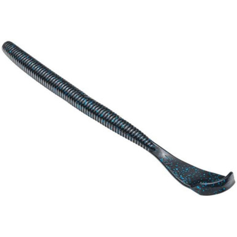 Strike King Rage Cut-R Worm – 7in – Black Blue Flake