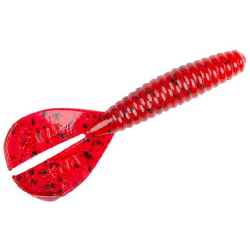 Strike King Rage Twin Tail Menace Grub – Delta Red