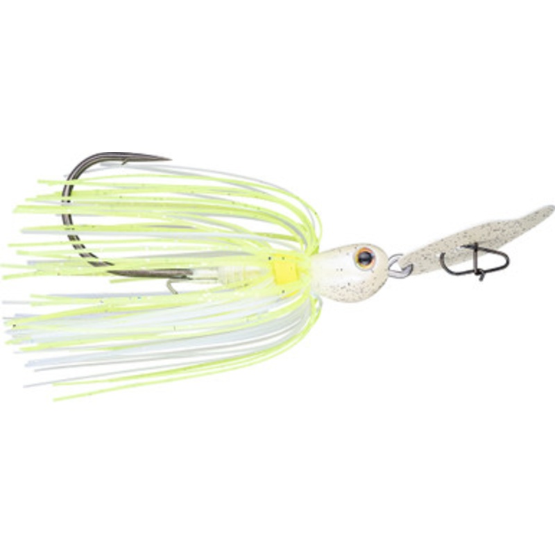 Strike King Thunder Cricket Bladed Jig – 3/8oz – Chart/Blue Glimmer