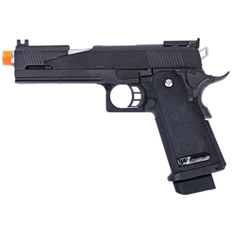WE Tech Hi Capa 5.1 Dragon M1911 Gas Blowback Airsoft Pistol, Black