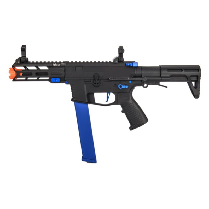 Classic Army Nemesis X9 AEG Airsoft SMG, Black/Blue