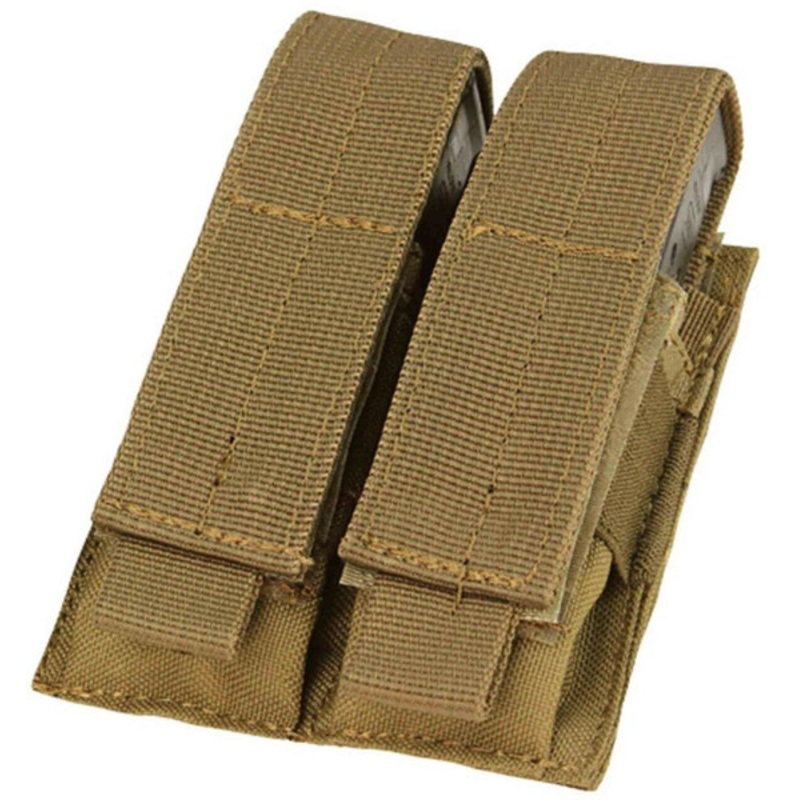 Condor Double Pistol Magazine Pouch, Coyote