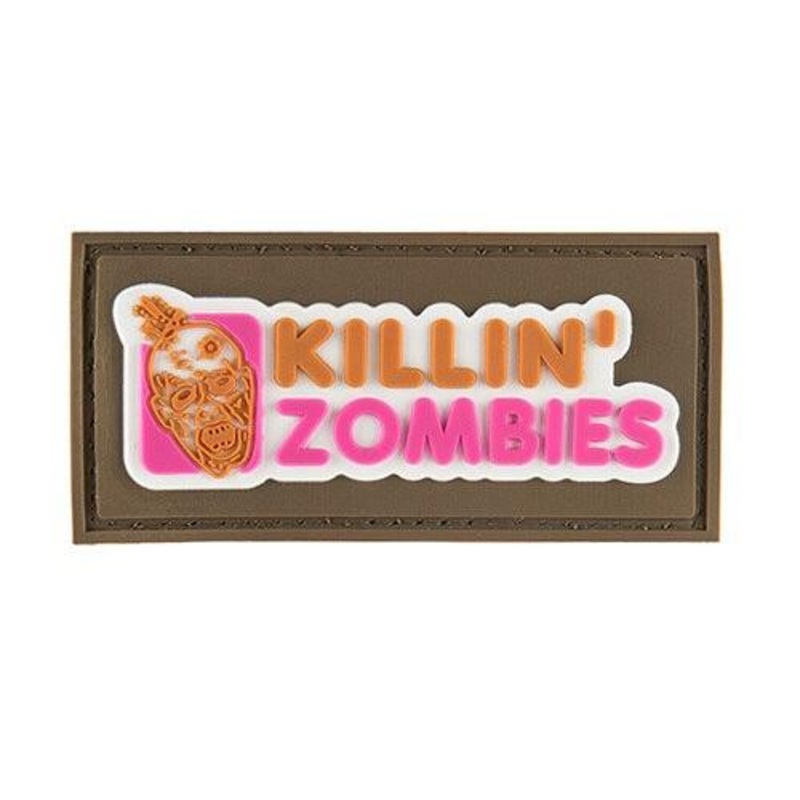 G-Force Killing Zombies PVC Morale Patch, Tan