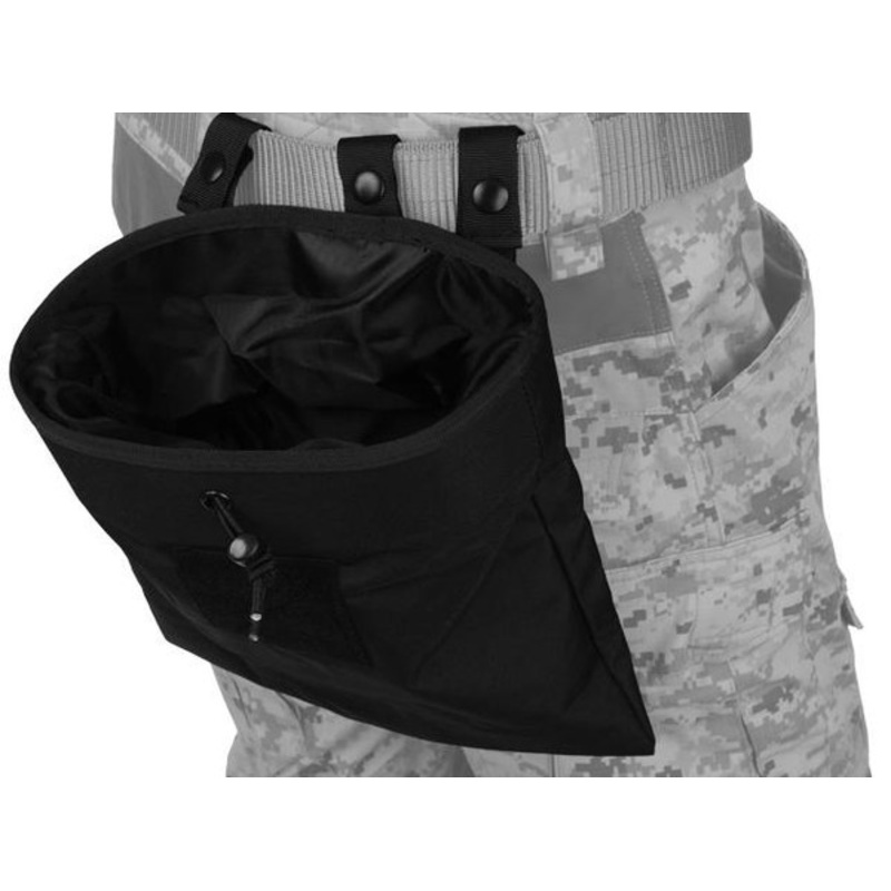 Lancer Tactical 341BN Nylon Large Foldable Dump Pouch, Black
