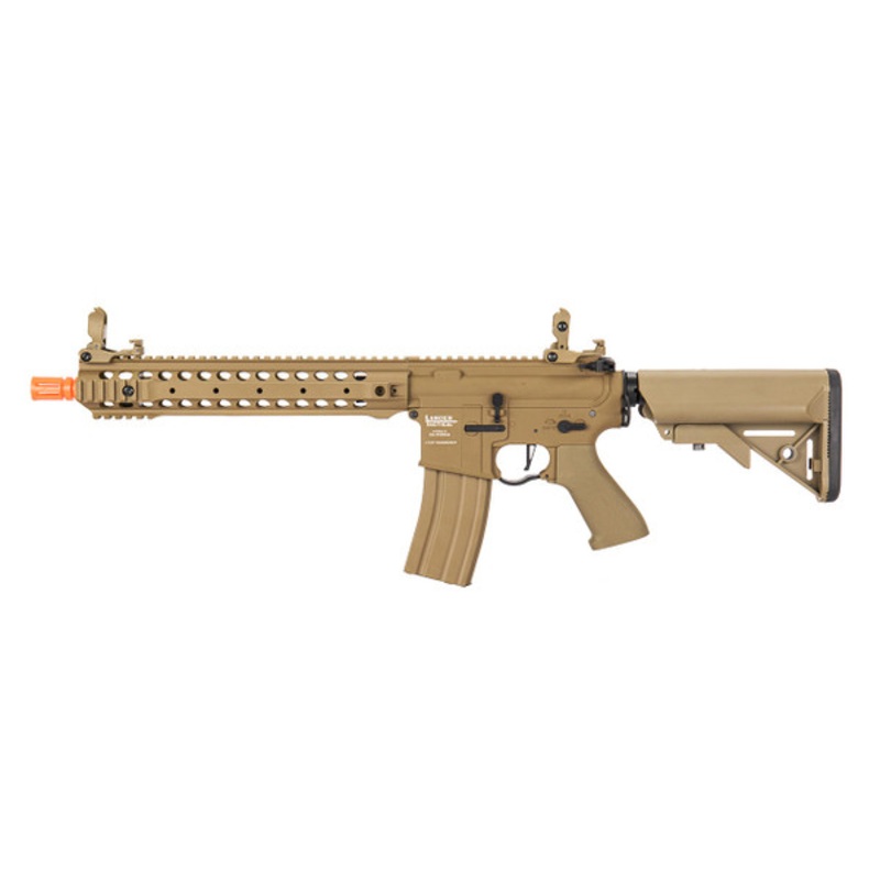 Lancer Tactical Proline M4 12 Rail AEG Airsoft Rifle, Tan